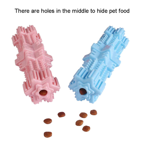 Dogs Bite Toys Hexagonal Molar Rods Pet Tooth Brush, Hexagonal (Light Sky Blue), Hexagonal (Light Pink), Hexagonal (Avocado Green)