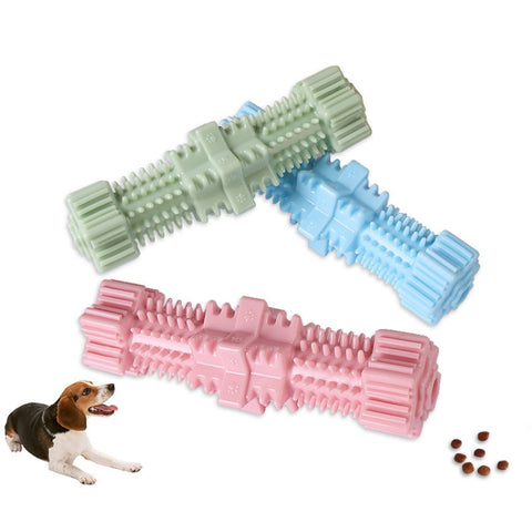 Dogs Bite Toys Hexagonal Molar Rods Pet Tooth Brush, Hexagonal (Light Sky Blue), Hexagonal (Light Pink), Hexagonal (Avocado Green)