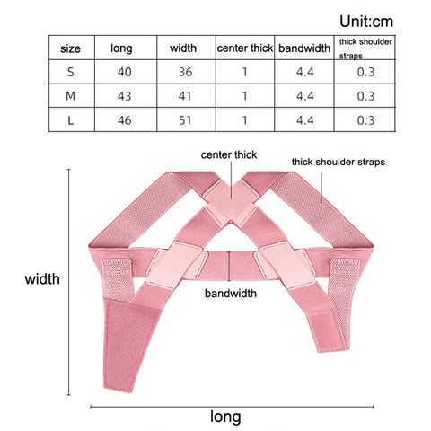 Invisible Back Anti-hunchback Posture Correction Belt, Size:, S, M, L