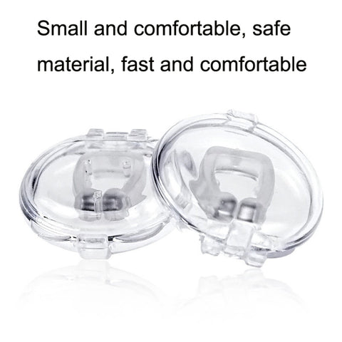 10 PCS Mini Portable Silicone Magnetic Anti-snoring Device, 10 PCS