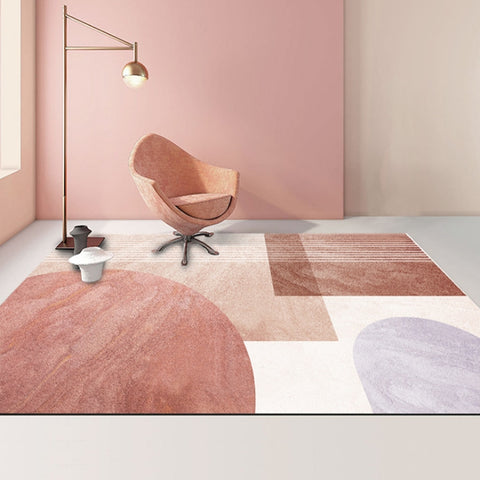 Modern Abstract Geometric Living Room Rug Coffee Table Cushion, 50x80cm, 60x90cm