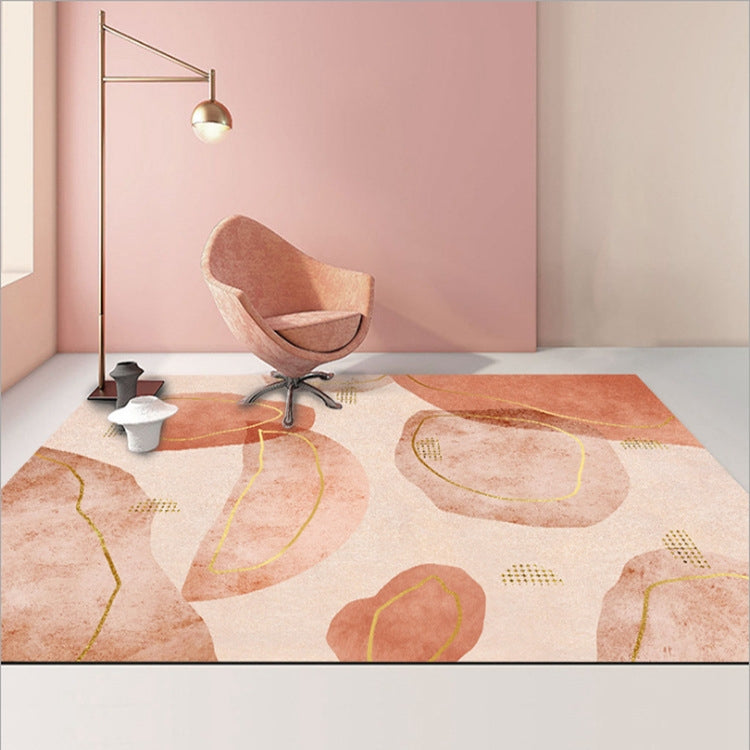 Modern Abstract Geometric Living Room Rug Coffee Table Cushion, 140x200cm