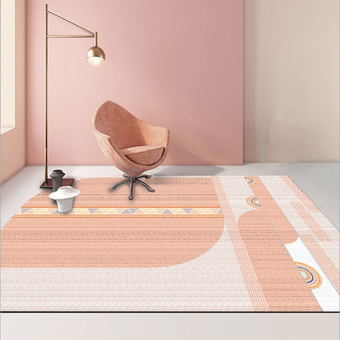 Modern Abstract Geometric Living Room Rug Coffee Table Cushion, 140x200cm
