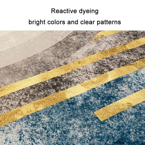 Modern Abstract Geometric Living Room Rug Coffee Table Cushion, 140x200cm