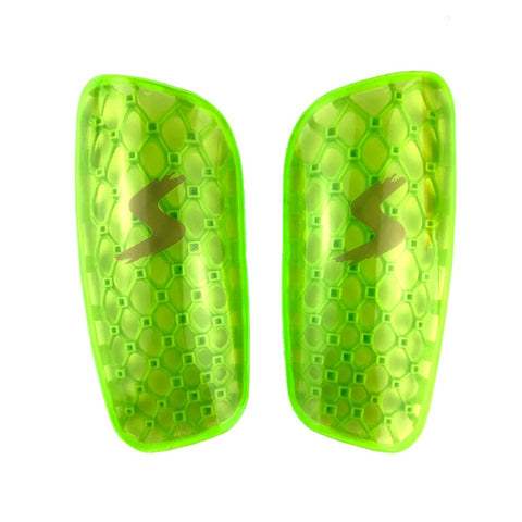 TPR Honeycomb Transparent Leg Protection Plug Board Football Protection Gear, TPR Yellow S, TPR Yellow L, TPR Orange S, TPR Orange L, TPR Blue S, TPR Blue L, TPR Fluorescent Green S, TPR Fluorescent Green L