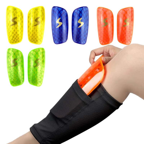 TPR Honeycomb Transparent Leg Protection Plug Board Football Protection Gear, TPR Yellow S, TPR Yellow L, TPR Orange S, TPR Orange L, TPR Blue S, TPR Blue L, TPR Fluorescent Green S, TPR Fluorescent Green L