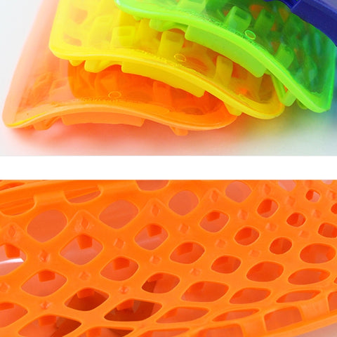 TPR Honeycomb Transparent Leg Protection Plug Board Football Protection Gear, TPR Yellow S, TPR Yellow L, TPR Orange S, TPR Orange L, TPR Blue S, TPR Blue L, TPR Fluorescent Green S, TPR Fluorescent Green L