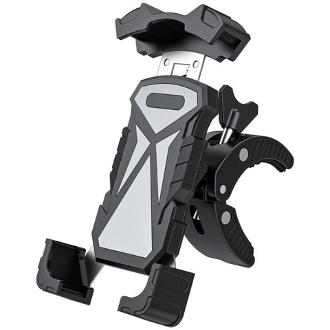 L101+M011 Outdoor Cycling Mechanical Locking Phone Holder, Gray, Black, Blue, Yellow, Red, Green, DIY Color