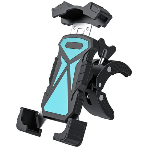 L101+M011 Outdoor Cycling Mechanical Locking Phone Holder, Gray, Black, Blue, Yellow, Red, Green, DIY Color
