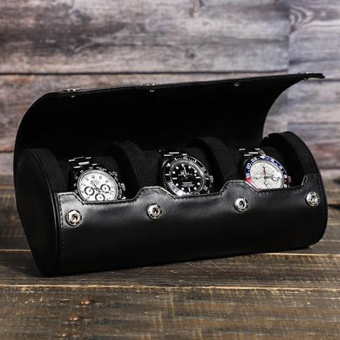 CONTACTS FAMILY Outdoor Convenient Leather Watch Storage Box, CF1135