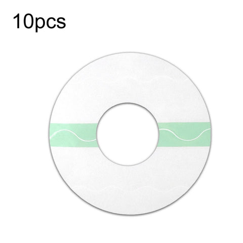 10 PCS Fixed Small Sensor TPU Transparent Adhesive Patch, Round, Oval