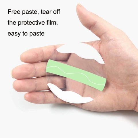 10 PCS Fixed Small Sensor TPU Transparent Adhesive Patch, Round, Oval