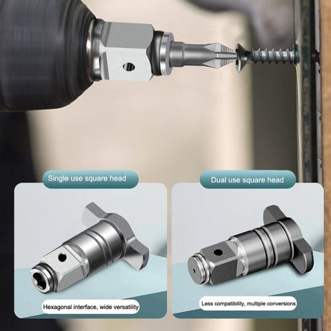 Square T -Shaft  Electric Wrench Converter, Style: Dual Use, Dual Use, Single Use