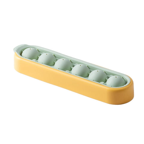 Homemade Quick Frozen Ice Cube Storage Silicone Mold, Yellow Green, Gray Yellow