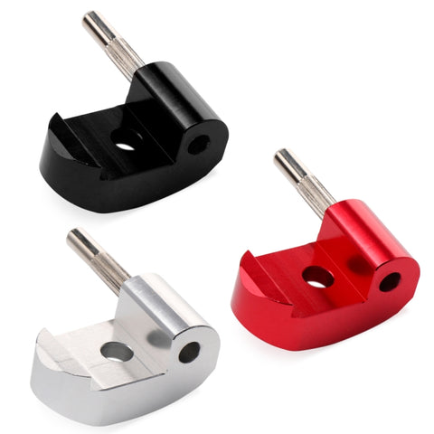 High-density Alloy Steel Electric Scooter Folding Hook for Xiaomi M365 / Pro,Style:, Black +1 Dowel, Red +1 Dowel, Silver+1 Dowel, Black+2 Dowel, Red +2 Dowel, Silver+2 Dowel