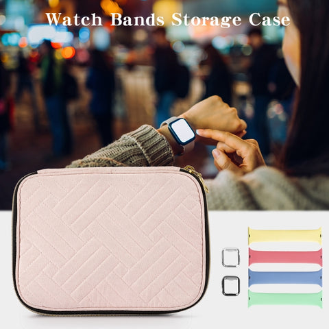 Velvet Watch Strap Watch Accessories Storage Bag, Blue S, Black S, Pink S, Blue M, Black M, Pink M, Blue L, Black L, Pink L