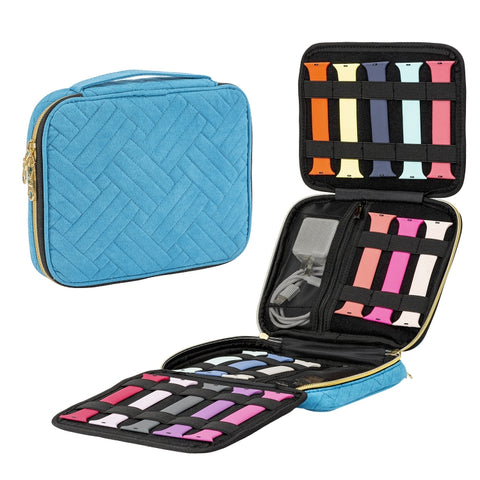 Velvet Watch Strap Watch Accessories Storage Bag, Blue S, Black S, Pink S, Blue M, Black M, Pink M, Blue L, Black L, Pink L
