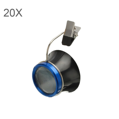 Clip On Eyeglass Magnifier Watch Repair Tool Loupes Magnifying Lens, 5X, 10X, 20X