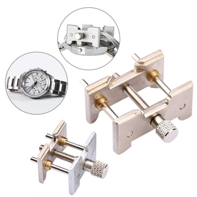 2 In 1  Watch Movement Holder Clip Base Metal Multi Function Vise Clamp, Random Color Delivery, 2 In 1 Watch Movement Holder