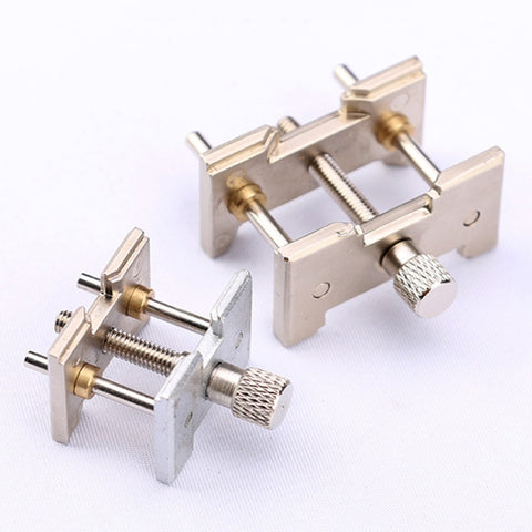 2 In 1  Watch Movement Holder Clip Base Metal Multi Function Vise Clamp, Random Color Delivery, 2 In 1 Watch Movement Holder