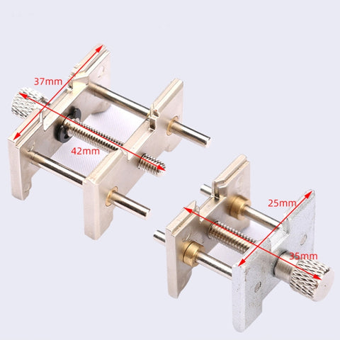2 In 1  Watch Movement Holder Clip Base Metal Multi Function Vise Clamp, Random Color Delivery, 2 In 1 Watch Movement Holder