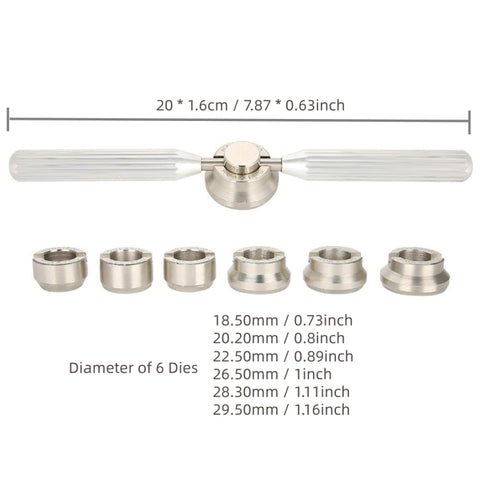Watch Case Opener Tool Adjustable Watch Back Cover Remover Open Wrench, 65mm 2 Claws, Gear Rear Cover, Round Teeth, Square Teeth