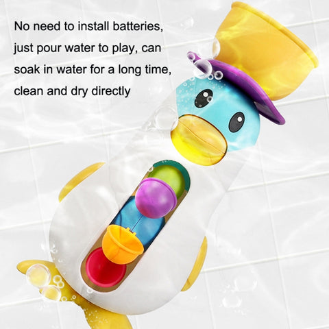 LXB-76 Baby Bathroom Penguin Windmill Playing Water Toy