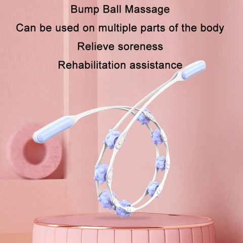 Shoulder Neck&Back Dredging Meridian Manual Roller Massager, Yellow, Pink, Sky Blue