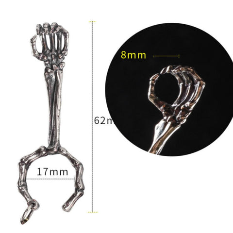 Skull Hand Game Cigarette Clip Electroplating Ring, Gold Plating, Silver Plating