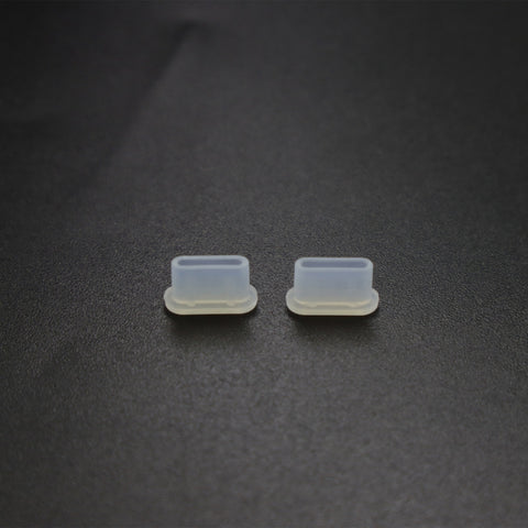 2 Sets Drone Body Remote Control Charging Port Dust Plug for DJI Mini 3 Pro, Transparent, Black, Transparent+Black