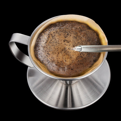 Double-layer Stainless Steel Pour-over Coffee Filter, Size:, Small, Large