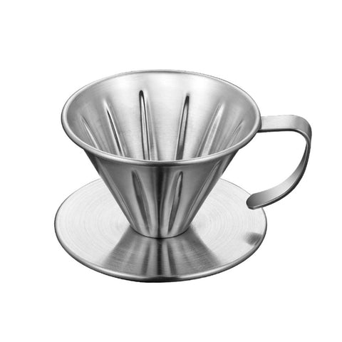 Double-layer Stainless Steel Pour-over Coffee Filter, Size:, Small, Large