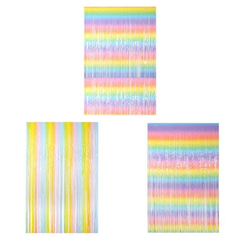 2 PCS 2M Birthday Party Decoration Background Rain Curtain
