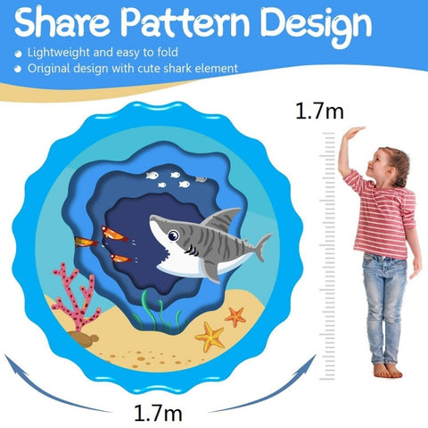 1.7m Children Lawn Sprinkler Play Mat Outdoor Beach Toys