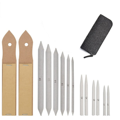 15 In 1 Blending Smudge Stump Stick Tortillon Sketch Art Drawing Sketcking  Pen, 15 In 1