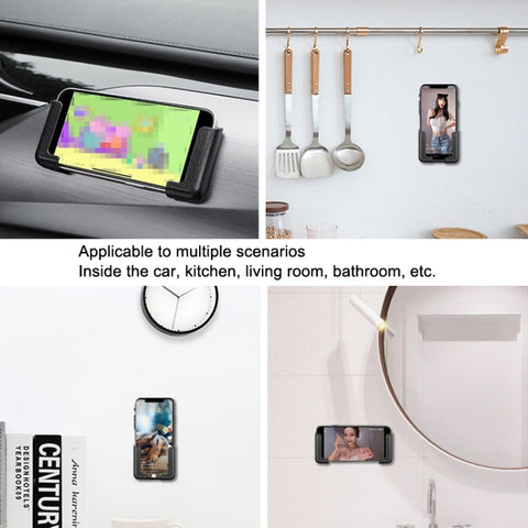 5 Pairs Car Mobile Phone Bracket Dashboard Navigation Paste Adjustable Bracket, 5 Pairs White, 5 Pairs Yellow, 5 Pairs Pink, 5 Pairs Navy