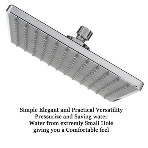 Bathroom 8 inch Square Electroplating Top Shower Head, 8 inch