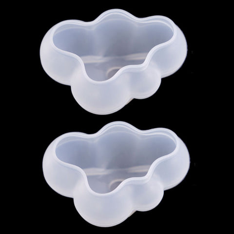 2 PCS Cloud DIY Mirror Silicone Mold, Specification: Large, Small, Medium, Large