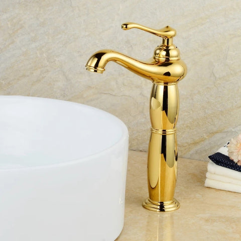 Hot And Cold Mixed Water Basin Imitation Water Faucet, Style:, High Model, High Model+Water Inlet Pipe, Short Model, Short Model+Water Inlet Pipe
