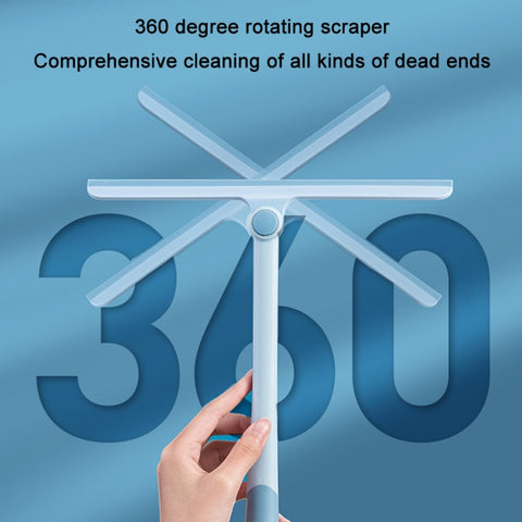 360 Degree Rotating Glass Wiper Household Mirror Window Brush, Blue, Grey, Green, Black