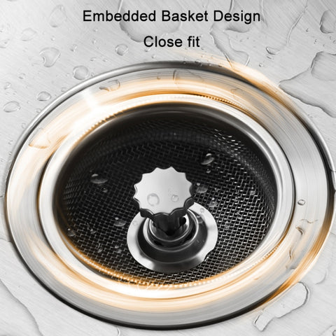 Anti-clogging Stainless Steel Filter For Kitchen Sink Sewer, Random Handle Style Delivery, Dense Net Filter