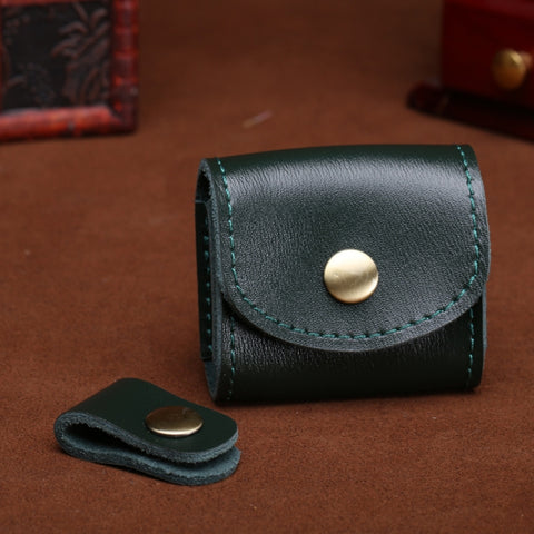S122 Vintage Mini Leather Headphone Bag, Coffee, Wine Red, Black, Blue, Gray, Green
