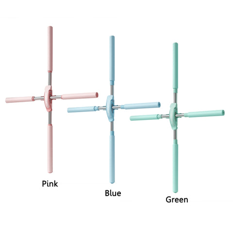 CHANGKUAI Yoga Hunchback Corrector Adjustable Open Shoulder Standing Training Stick, Pink, Blue, Green