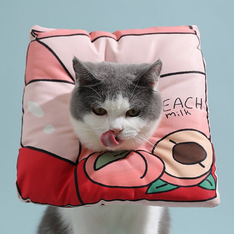 Cat Elizabeth Collar Kitten Anti-licking Collar Head Cover, Size:, S, M, L