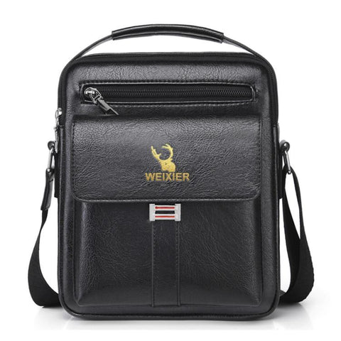 WEIXIER D245 Men Business Bag Large Capacity Shoulder Backpack, D245 Dark Brown, D245 Black, D245 Light Brown