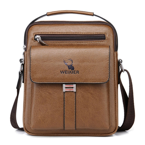 WEIXIER D245 Men Business Bag Large Capacity Shoulder Backpack, D245 Dark Brown, D245 Black, D245 Light Brown