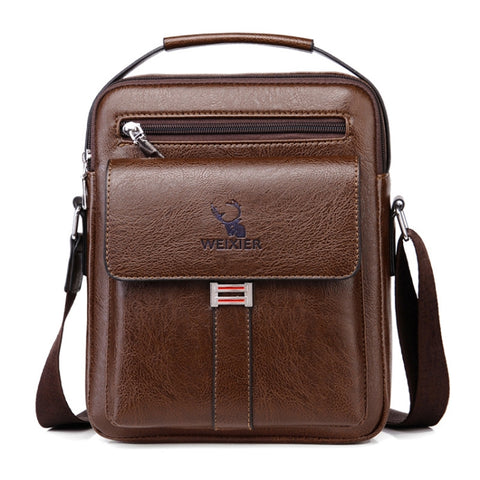 WEIXIER D245 Men Business Bag Large Capacity Shoulder Backpack, D245 Dark Brown, D245 Black, D245 Light Brown