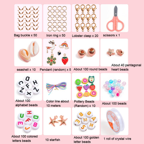 25 Grid 6mm Soft Ceramic Bead Flakes DIY Bracelet Necklace Making Materials, 25 Grid