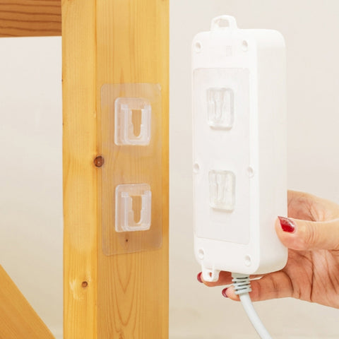 10pcs Traceless Wall Hanging Multifunction Plug-in Rack, Specification: Double, Single, Double