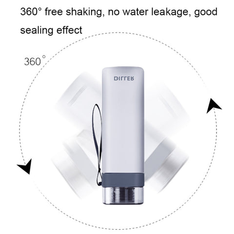 Diller D8646 Square Shape Fitness Leakproof Water Bottle, 400ml, 550ml, 700ml